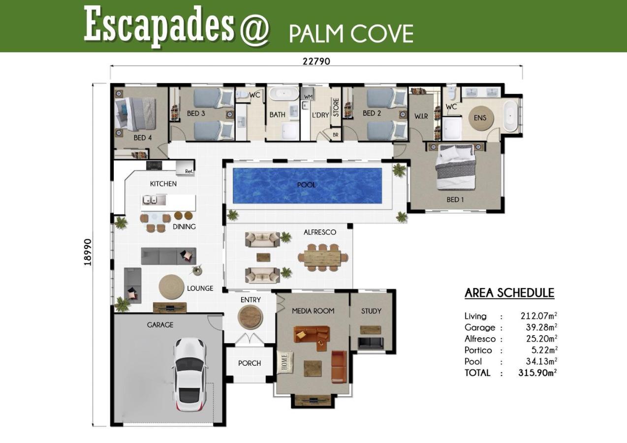 Escapades @ Palm Cove Villa ภายนอก รูปภาพ